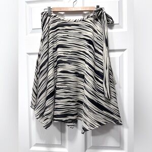 Silk Calvin Klein Skirt w/Side Sash - Size 4